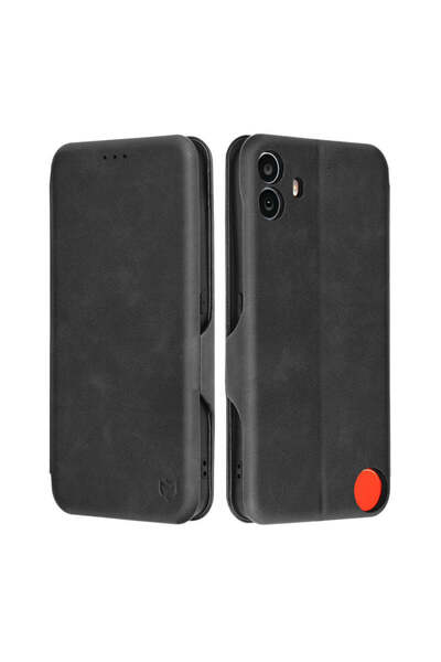 Techsuit Husă pentru Nothing CMF Phone 1, Safe Wallet Plus, negru - negru
