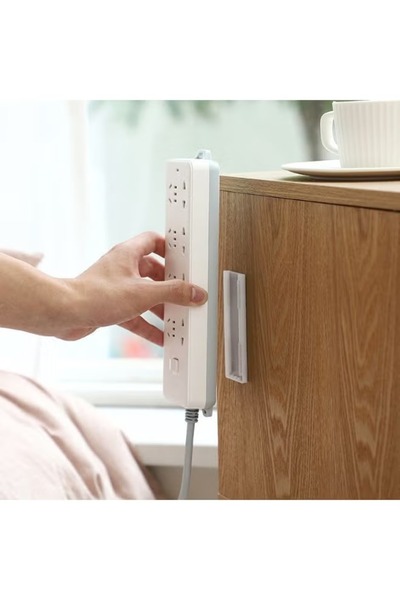 EasyLife Self Adhesive Power Strip Holder Wall Mount Cable Organizer No Drill...