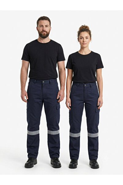 Novaly Store Yüksek Görünürlüklü Lacivert Gabardin İş Pantolonu - Profesyonel...