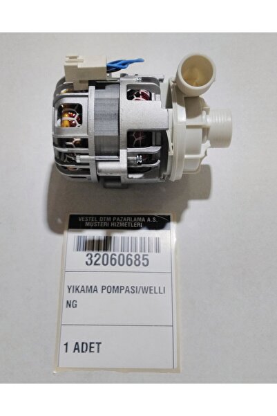 Vestel 32060685 Regal Bulaşık Makinesi Welling Yıkama Pompası Motoru Orijinal