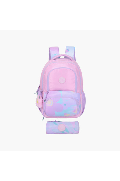 Pause 2-Piece School Backpack Set for Girls 13+ Years with Laptop Pocket & Pe...