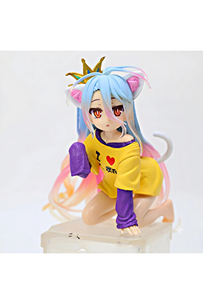 DEK No Game No Life Shiro Kedi Kulaklı 10 cm Anime Figürü