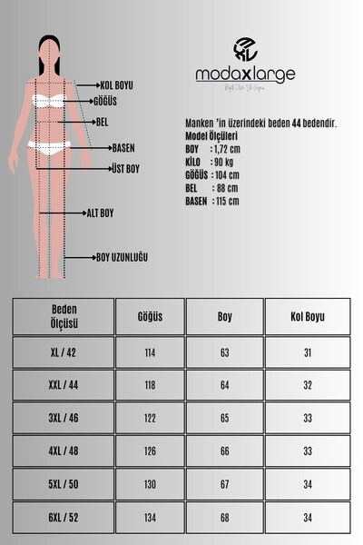 Koza Butik Kadın Büyük Beden Kısa Kollu V Yaka Biye Detaylı Taş Baskılı Bluz 2053-26