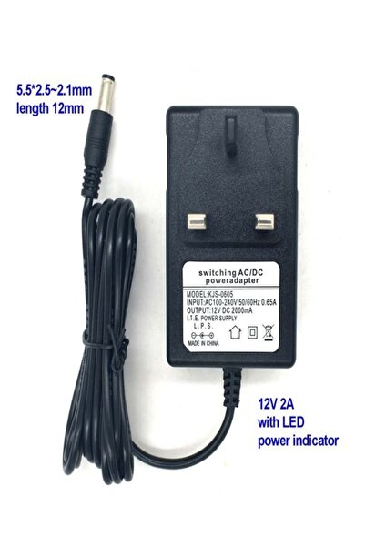 Generic Adapter 12V 2Amp UK plug
