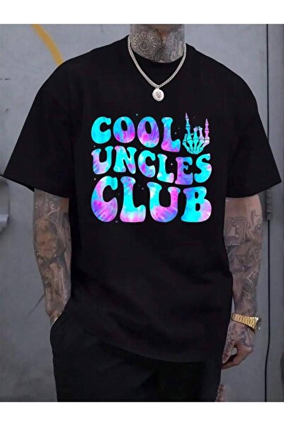 45 BPM تي شيرت رجالي أسود جديد ومضحك بتصميم هيكل عظمي من Cool Uncles Club، مص...