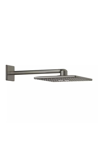 Grohe Cap de duș tip ploaie Mono Cube 310 și braț, grafit dur periat, 2 funcții