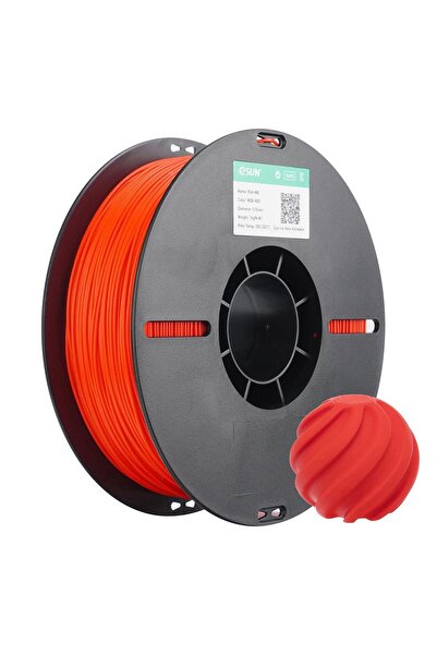 eSun Pla+Hs Saf Kırmızı (Rgb Kırmızı) Filament 1.75mm 1kg Plastik Makara Hızlı