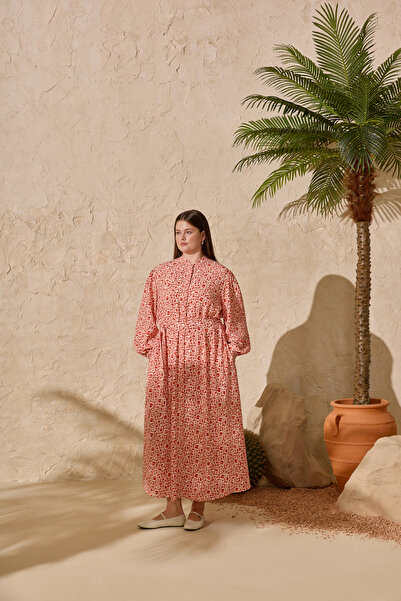 Aker Tile Patterned Shirt Dress