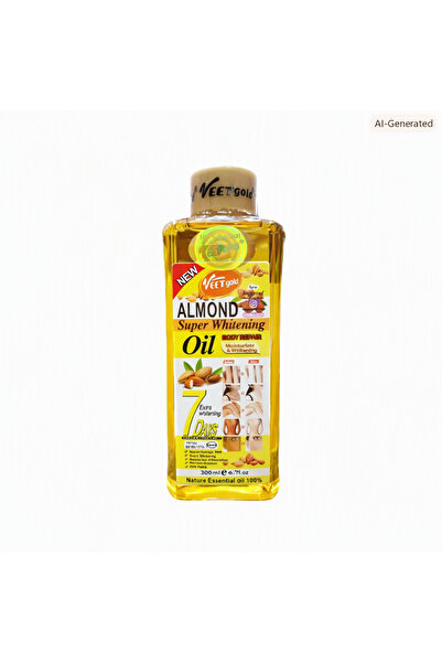Veet Gold زيت فيت جولد باللوز لتبييض البشره للوجه والجسم-300مل