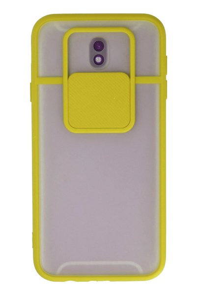New Face Concepta Galaxy J7 Pro / J730 Case Palm Frosted Camera Sliding Silic...