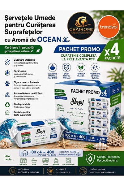 OEM ΠΡΟΣΦΟΡΑ 4 ΤΕΜ. Υγρά Μαντηλάκια για Καθαρισμό Επιφανειών – Άρωμα Ωκεανού ...