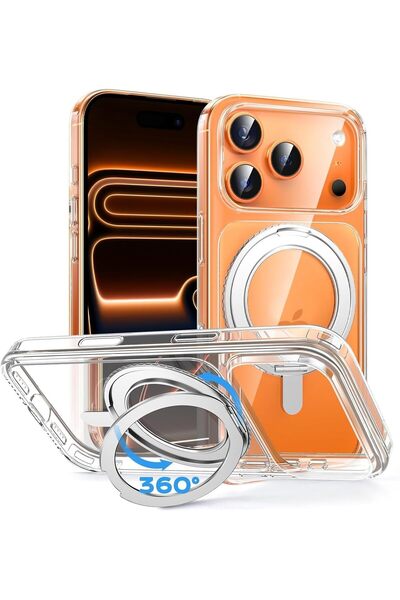 Generic URBAN For iPhone 17 Pro Max Case: 360° Rotatable Magnetic Stand Cover...