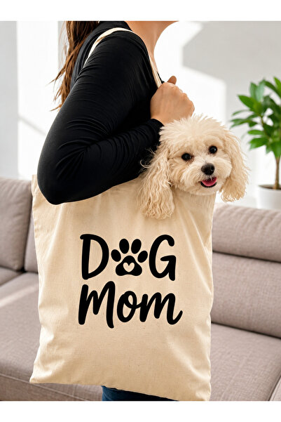 PATİMİO Dog Mom Yazılı Bez Çanta