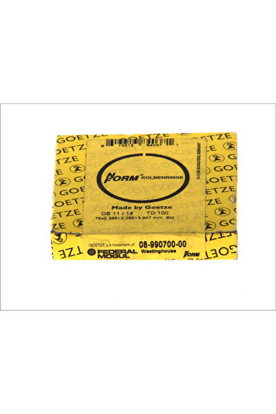 GOETZE Set Segmenti Piston Compresor diametru 75mm Std 2 385/3 947mm Scania 1...