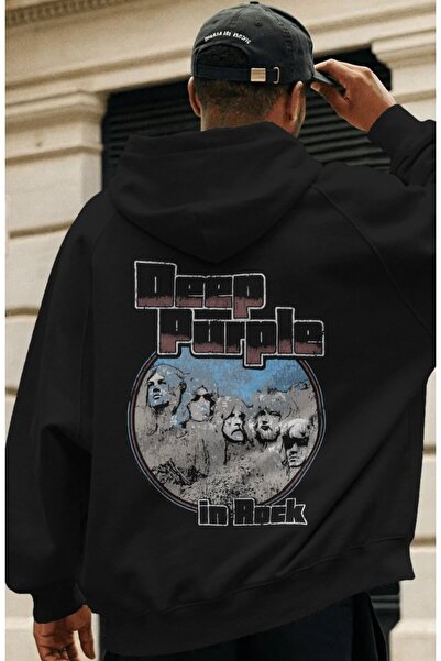 SEVBANO Deep Purple Rock Metal Music Band Back Printed Unisex Oversize Premiu...