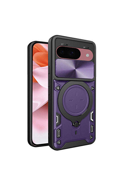 Techsuit Калъф за Google Pixel 9, CamGuard Pro, синьо-лилав