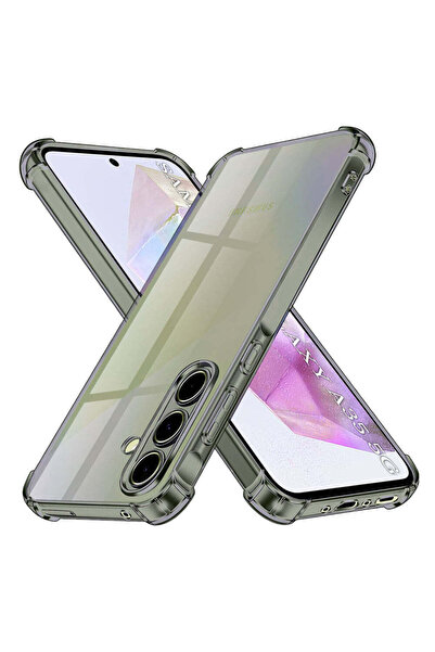 Techsuit Калъф за Samsung Galaxy A35 5G, Удароустойчив прозрачен силиконов, д...