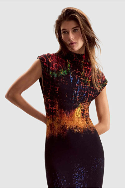 Desigual Women's fitted dress with Printed