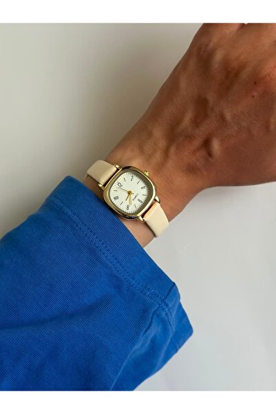 MERW Bella Model Cream Leather Cord Women's Wristwatch