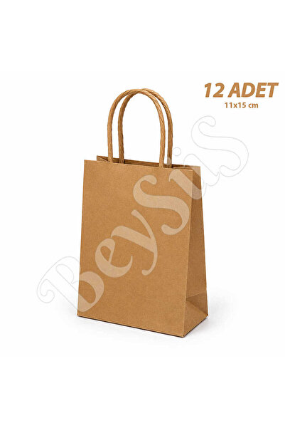 BeySüS 11x15 cm Poklon papirna kesa od kraft papira 12 komada