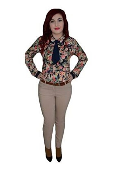OEM Pantalon rafinat, nuanta de bej, croi simplu si mulat