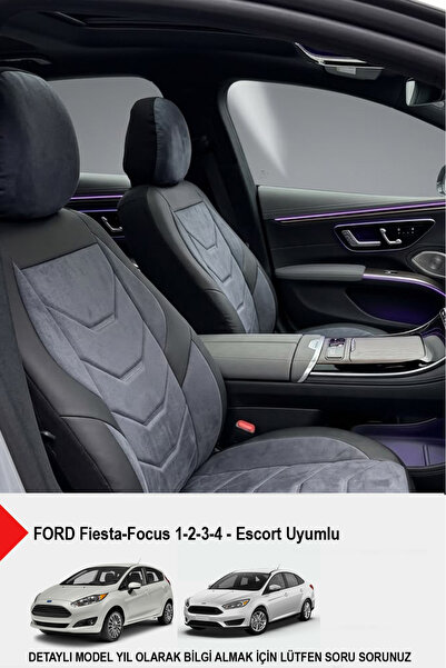 GM-DESIGN Arenza Series Luxury Car Seat Cover - (Compatible with Ford Focus-F...