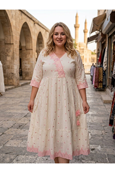 Aashiv's Collection Plus Size Dress, Oversized Comfortable Cut Flowy Mother's...