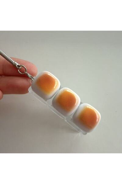 Choice11 Bandai No light A3 Bread Keycap Stress Relief shine Clicker Keychain...