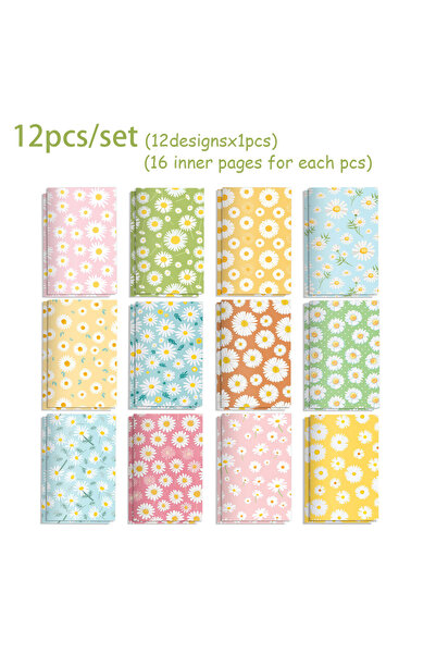 choice2 12pcs-JS052 12/24/36pcs Little Daisy Notepads Daily Weekly Planner No...