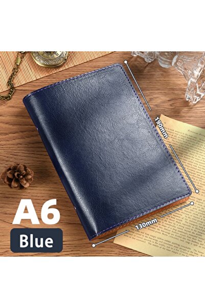 Choice6 Blue A6 Shell New A5/A6 Notebook PU Leather Detachable Shell Diary Bo...