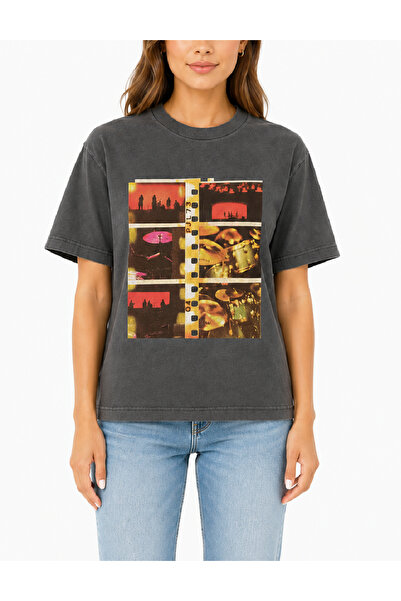 Evendi T-Shirt - Γκρι - Χαλαρή εφαρμογή