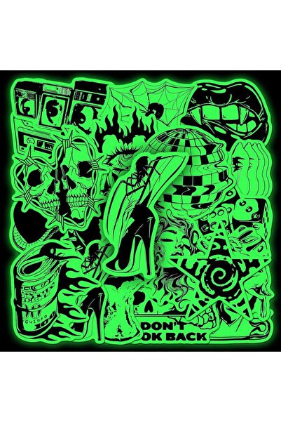 Choice 20pcs x2 20 PCS Glow in The Dark Fun Night Luminous Cool Stickers Deco...