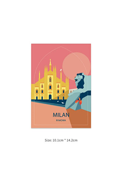 Choice6 Milan Fashionable Laptop Suitcase Stickers Various Countries Urban La...