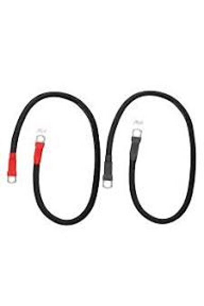 OEM Set cablu de 4mm , 0.25 cm negru si 0.25 cm rosu cu papuc M6 la ambele ca...