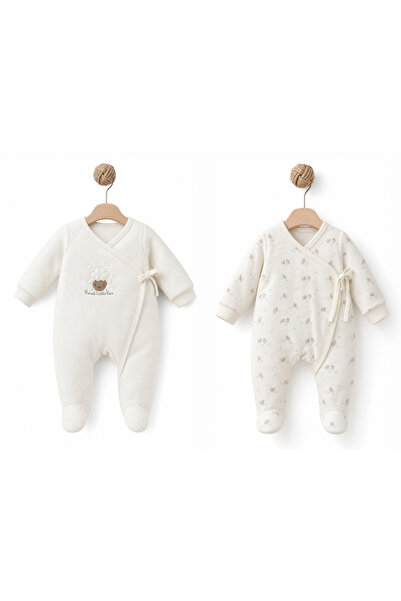 BabyCosy Organic Wear طقم من قطعتين من القطن العضوي 100% لحديثي الولادة، ملاب...