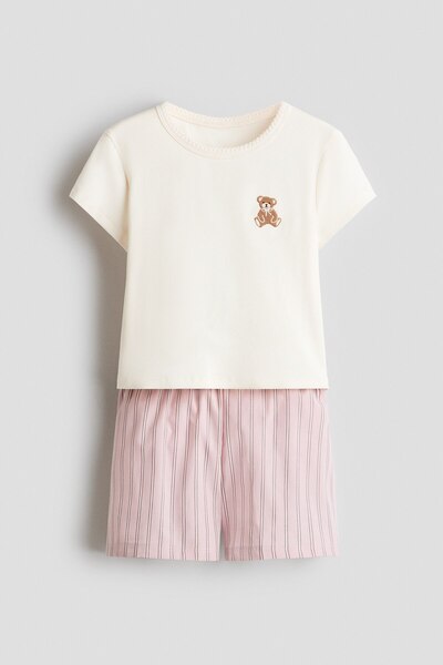 H&M Pamuklu Pijama Takımı