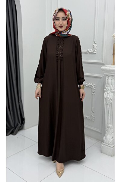 Generic Brand Peyma Dress Brown |   Women's Stylish Hijab Dress |   Long Casu...