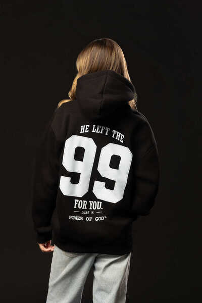 Power of God EL A PĂRĂSIT 99 Black Hoodie Women