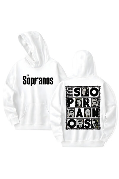 STİL-X The Sopranos Printed Cotton Long Sleeve Hooded Sweatshirt with 3 Threa...