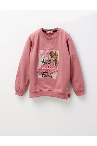 MiniKids Bluza ME and FASHION fetite, roz prafuit