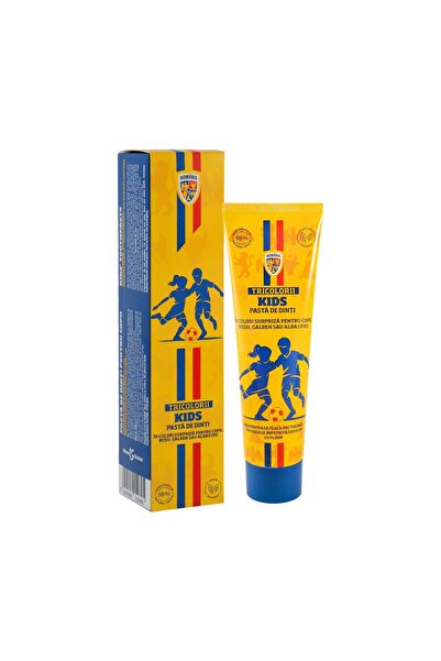 Tricolorii Pastă de dinți pentru copii în culori surpriză: roșu, galben sau a...