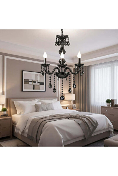 OEM Candelabru Cristal AUGUST Eleganza, 3xE14, Diametru 48cm, Argintiu, Inalt...