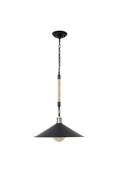 OEM Lustra Franghie LV570/1BK, 1xE27, Diametru 26.5 cm, Inaltime 11 cm, IP20,...