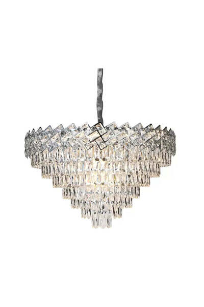 OEM WINDSOR Supremo Crystal Chandelier 10xE14, Diameter 80cm, Shiny Chrome, A...