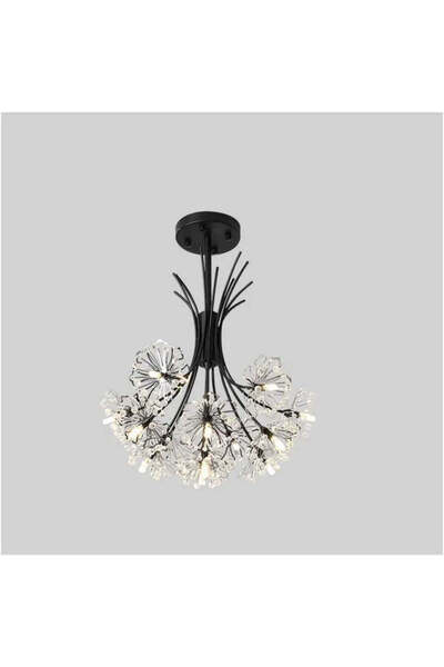 OEM Candelabru Cristal PETERHOF Eleganza, 13xG4, Diametru 49 cm, Negru