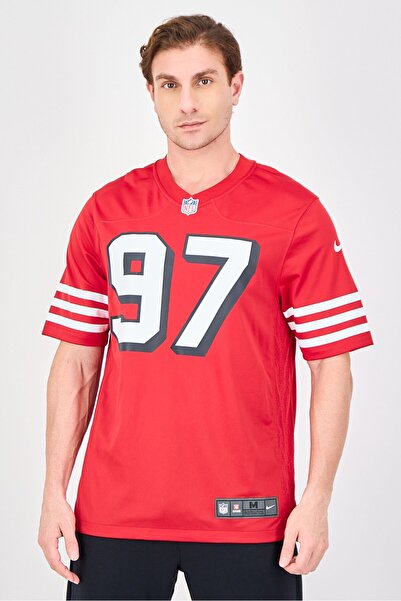 Nike NFL x Men Sportswear Fit Short Sleeve Training Jersey, Red