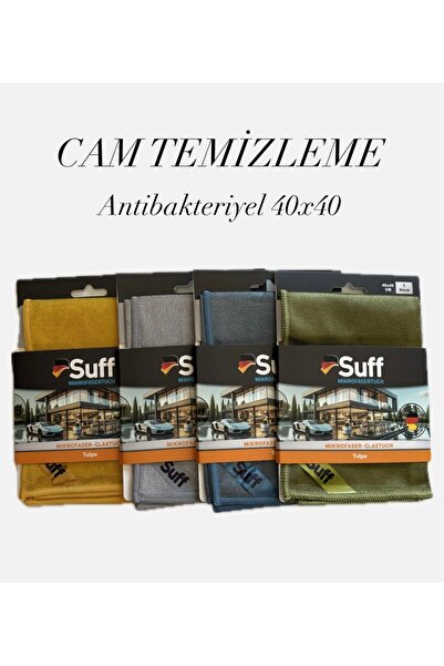 Suff CAM TEMİZLEME BEZİ 40x40 4 Farklı Renk Seçeneği