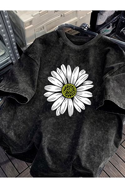Pink Sky Unisex Oversize Vintage Washed Street Style Μόδα του δρόμου Βαμβακερ...