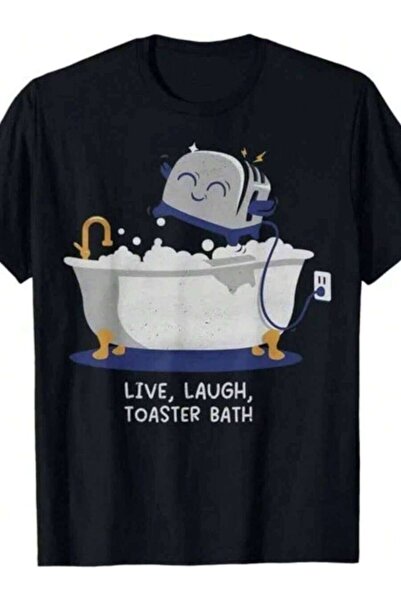 9JY Versatile Universally Flattering, This Live Laugh Toaster Bath T-Shirt, A...