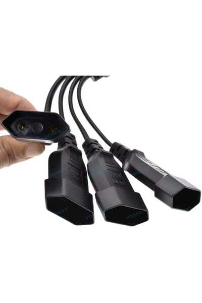 HXD Zoomlion EU 2 Pin Extension Cord 1 to 3 Splitter – Euro Male to 3 Female ...
